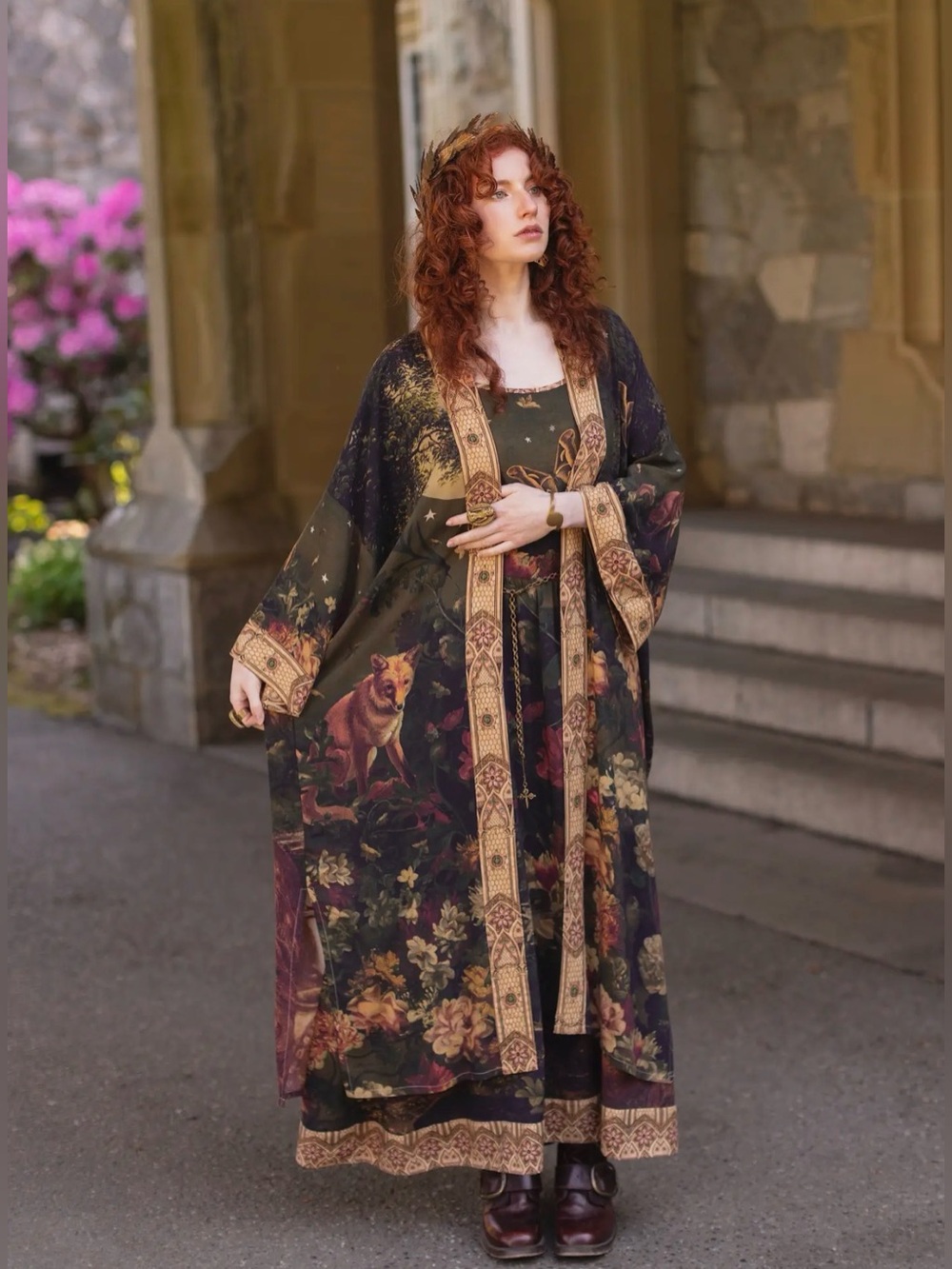 Market of Stars Messenger Opera Duster Joan of Arc NWT Gothic Boho - Picture 13 of 14